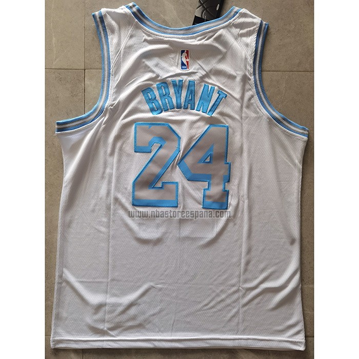 Camiseta Los Angeles Lakers Kobe Bryant NO 24 Ciudad 2020-21 Blanco